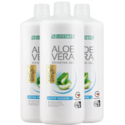 Aloes żel do picia kolagen LR Lifetakt Active Freedom 1000ml trójpak Aloe Vera